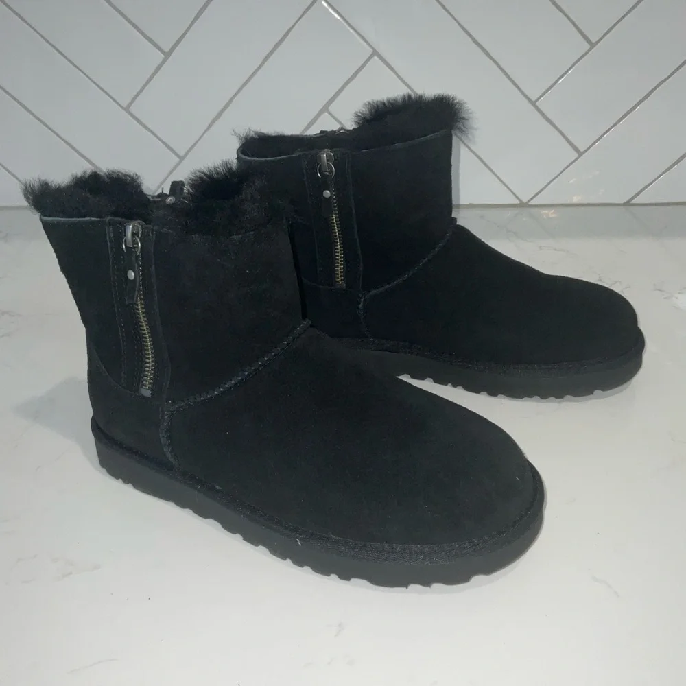 UGG Mini Double Zip Ankle Boots - Picture 3 of 7